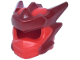 Part No: 115499pb04  Name: Minifigure, Headgear Helmet with Molded Dark Red Crests, Barbs, and Knot Pattern