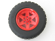 Part No: 15038c03  Name: Wheel 56mm D. x 34mm Technic Racing Medium, 6 Pin Holes with Black Tire 94.3 x 38 R (15038 / 92912)
