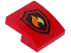 Part No: 15068pb052  Name: Slope, Curved 2 x 2 x 2/3 with Fire Logo Pattern