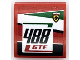 Part No: 15068pb457R  Name: Slope, Curved 2 x 2 x 2/3 with Ferrari Logo, Black '488' and Red 'GTE' Pattern Model Right Side (Sticker) - Set 75889