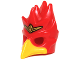 Part No: 16656pb03  Name: Minifigure, Headgear Mask Bird (Phoenix) with Yellow Beak and Small Gold Headpiece Pattern