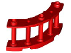 Part No: 21229  Name: Fence 4 x 4 x 2 Quarter Round Spindled with 3 Studs