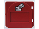 Part No: 2230c01pb02  Name: Duplo Door / Window Pane Mailbox 1 x 4 x 3 Raised with Flap with Envelopes Pattern