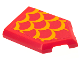 Part No: 22385pb214  Name: Tile, Modified 2 x 3 Pentagonal with Bright Light Orange Scales Pattern (Sticker) - Set 75550