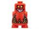 Part No: 22472pb03  Name: Body, Nexo Knights Scurrier with Bright Light Orange Eyes and Closed Mouth Smile with 6 Sharp White Teeth Pattern