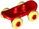 Part No: 2319c01  Name: Duplo Skateboard with Bright Light Yellow Wheels