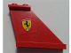 Part No: 2340pb046R  Name: Tail 4 x 1 x 3 with Ferrari Logo Pattern on Right Side (Sticker) - Set 8654