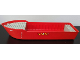 Part No: 2366c01pb02  Name: Boat, Hull Unitary 38 x 10 x 5 2/3 Floating with Raised Light Gray Decks with Classic Fire Logo with Helmet and Crossed Axes, White '4020' Pattern on Both Sides (Stickers) - Set 4020