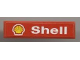 Part No: 2431pb0070  Name: Tile 1 x 4 with Shell Logo and White 'Shell' Pattern (Sticker) - Set 1253-1