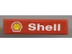Part No: 2431pb070  Name: Tile 1 x 4 with Shell Logo and White 'Shell' Pattern (Sticker) - Set 1253-1