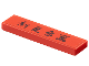 Part No: 2431pb855  Name: Tile 1 x 4 with Chinese Logogram '新更象萬' (Thousands of New Updates) Pattern (Sticker) - Set 80113