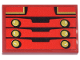 Part No: 26603pb496  Name: Tile 2 x 3 with Red Toy Soldier Uniform with Black Trim and Gold Collar and Buttons Pattern (Ninjago Dorama's Puppet Torso) (Sticker) - Set 71837
