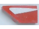 Part No: 29120pb030  Name: Wedge 2 x 1 x 2/3 Left with Tapered White Stripe Pattern (Sticker) - Set 75886