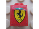 Part No: 3005pb025  Name: Brick 1 x 1 with Ferrari Logo Pattern (Sticker) - Set 8652