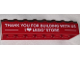 Part No: 3007pb18  Name: Brick 2 x 8 with 'THANK YOU FOR BUILDING WITH US I HEART LEGO STORE' Pattern
