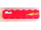 Part No: 3009pb154L  Name: Brick 1 x 6 with 'Mack' and Lightning Pattern Model Left Side (Sticker) - Set 8486