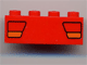 Part No: 3010pb003  Name: Brick 1 x 4 with Car Taillights Red and Orange Pattern