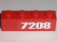 Part No: 3010pb130L  Name: Brick 1 x 4 with '7208' Pattern at Right Edge (Sticker) - Set 7208