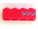 Part No: 3010pb137  Name: Brick 1 x 4 with 3 Taillights Pattern Model Right Side (Sticker) - Set 8486