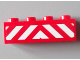 Part No: 3010pb163  Name: Brick 1 x 4 with Red and White Danger Stripes Pattern (Sticker) - Set 60004
