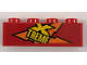 Part No: 3010pb305R  Name: Brick 1 x 4 with Orange and Yellow 'XTREME' Pattern Model Right Side (Sticker) - Set 60222