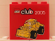 Part No: 30144pb024  Name: Brick 2 x 4 x 3 with LEGO Club 2005 and Bulldozer Pattern