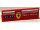 Part No: 30413pb094R  Name: Panel 1 x 4 x 1 with 'Gilles Villeneuve', Ferrari and Fiat Logo Pattern Model Right Side (Sticker) - Set 75889