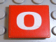 Part No: 3068pb0111  Name: Tile 2 x 2 with Number  0 White on Red Background Pattern (Sticker) - Set 8280