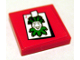 Part No: 3068pb0299  Name: Tile 2 x 2 with Joker Playing Card Pattern (Sticker) - Set 7886