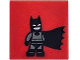 Part No: 3068pb2388  Name: Tile 2 x 2 with Batman Minifigure with Dark Bluish Gray Suit and Black Cape Pattern