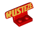 Part No: 30925pb03  Name: Vehicle, Spoiler 1 x 4 on 1 x 2 Base with Gold 'RUSTEZE' Pattern