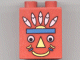 Part No: 31110pb006  Name: Duplo, Brick 2 x 2 x 2 with Indian Totem Pole Pattern