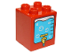 Part No: 31110pb103  Name: Duplo, Brick 2 x 2 x 2 with Water Cooler with Tap Pattern