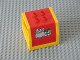 Part No: 31304c01pb01  Name: Duplo, Train Freight Container with Mail Bag and Box Pattern with Yellow Container Frame