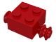 Part No: 3137c01  Name: Brick, Modified 2 x 2 with Red Wheels for Single Tire