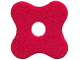 Part No: 3159foam01f  Name: Foam Part for Set 3159 - Scala Flower 3 x 3 with 4 Petals and Hole
