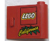 Part No: 3188pb04  Name: Door 1 x 3 x 2 Right with LEGO Logo and Yellow 'California' Pattern (Sticker) - Set 3442