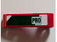 Part No: 32140pb032L  Name: Technic, Liftarm, Modified Bent Thick L-Shape 2 x 4 with White Stripes and Green 'PRO' Pattern Model Left Side (Sticker) - Set 42125