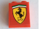 Part No: 3245bpb33  Name: Brick 1 x 2 x 2 with Inside Axle Holder with Ferrari Logo Pattern (Sticker) - Set 8144