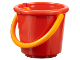 Part No: 33178c02  Name: Scala Utensil Bucket Round with Orange Handle (33178 / 33082)