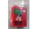 Part No: 4066pb761  Name: Duplo, Brick 1 x 2 x 2 with Legoland Discovery Center Minifigure with Green Gift 2015 Pattern