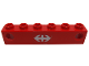 Part No: 4170pb02  Name: Electric, Train Light Prism 1 x 6 Holder with Swiss Federal Railways Logo Pattern (Sticker) - Set 7740