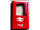 Part No: 4181pb095  Name: Door 1 x 4 x 5 Train Left, Thin Support at Bottom with British Railways '7725' Pattern (Sticker) - Set 7725
