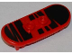 Part No: 42511pb10  Name: Minifigure, Utensil Skateboard Deck with Black Zebra Stripes Pattern (Sticker) - Set 79103