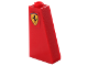 Part No: 4460pb014L  Name: Slope 75 2 x 1 x 3 with Ferrari Logo Small Shield Pattern Model Left Side (Sticker) - Set 8652