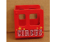 Part No: 4544pb05  Name: Duplo, Train Steam Engine Cabin with Red 'CIRCUS' and Stars Pattern