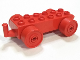 Part No: 4883c02  Name: Duplo Car Base 2 x 6 with Closed Hitch End and Red Wheels