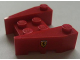 Part No: 50373pb01  Name: Wedge 3 1/2 x 4 with Stud Notches with Ferrari Logo Pattern on Both Sides (Stickers)