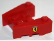 Part No: 50373pb05  Name: Wedge 3 1/2 x 4 with Stud Notches with Ferrari Logo Wide Pattern on Both Sides (Stickers) - Set 8144