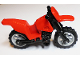 Part No: 50860c11  Name: Motorcycle Dirt Bike with Black Chassis (Long Fairing Mounts) and Light Bluish Gray Wheels